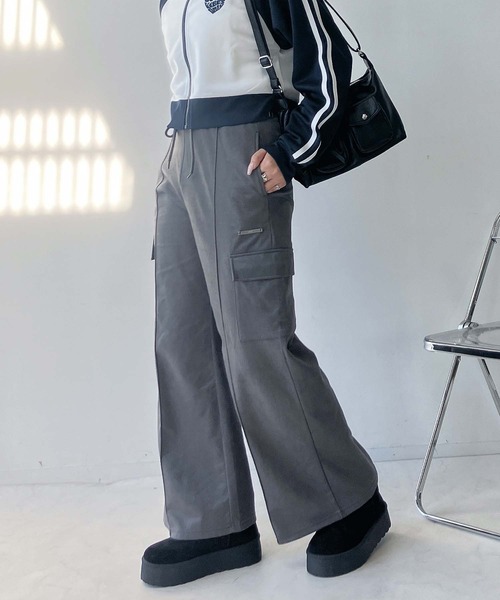 AS KNOW AS plus（アズノゥアズプラス）の「◇伸びイージースラックス（スラックス・レディース・ブラック系/ブラウン系/グレー系/アイボリー系/グレー系2/ブラック系2/サックスブルー系2/ブラウン系1/アイボリー系1/グレー系3/カーキ系3/アイボリー系3・FREE）」の5枚目の写真