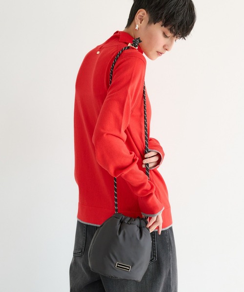 BARNYARDSTORM（バンヤードストーム）の「BARNYARDSTORM / キレイメコード巾着バッグ（ショルダーバッグ・レディース・ブラック/ベージュ/パープル/その他1・FREE）」の11枚目の写真