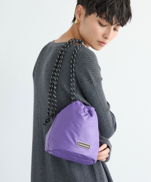 BARNYARDSTORM（バンヤードストーム）の「BARNYARDSTORM / キレイメコード巾着バッグ（ショルダーバッグ・レディース・ブラック/ベージュ/パープル/その他1・FREE）」の16枚目の写真