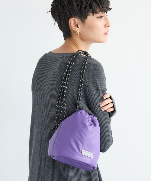 BARNYARDSTORM（バンヤードストーム）の「BARNYARDSTORM / キレイメコード巾着バッグ（ショルダーバッグ・レディース・ブラック/ベージュ/パープル/その他1・FREE）」の17枚目の写真