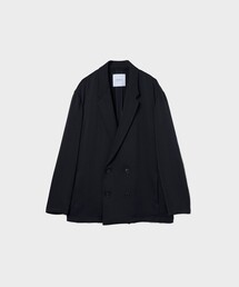 STUDIOUS | PLEATS DOUBLE BREASTED JACKET/シワになりにくい/ストレッチ/軽量(テーラードジャケット)
