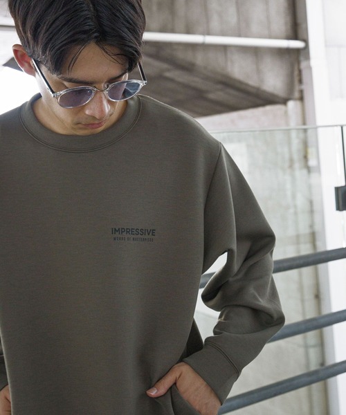 LAKOLE（ラコレ）の「AIRテックロゴプルオーバー＜PARK by LAKOLE＞ / 149349（スウェット・メンズ・オリーブ/ブラック/ライトグレー・MEDIUM/LARGE）」の3枚目の写真