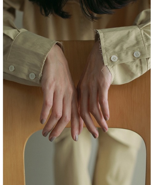 anuke（アンヌーク）の「Chambray Over Shirts（シャツ/ブラウス・レディース・ブラウン/ピンク/クリーム/アイボリー・FREE）」の17枚目の写真