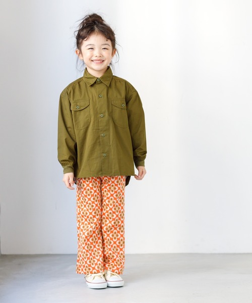 MAKE YOUR DAY（メイクユアデイ）の「後ろ刺繍ミリタリーシャツ■80～140cm（シャツ/ブラウス・キッズ・ブルー/ブラック/カーキ・80/90/100/110/120/130/140）」の15枚目の写真