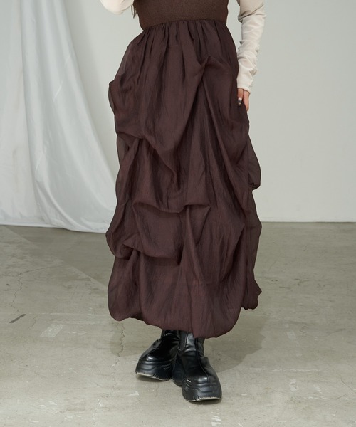 RAY CASSIN（レイカズン）の「【1枚で主役級】チュールティアードベアワンピース（ワンピース・レディース・ホワイト/ブラック/ブラウン・FREE）」の20枚目の写真