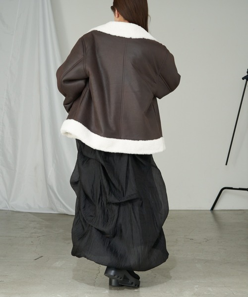 RAY CASSIN（レイカズン）の「【1枚で主役級】チュールティアードベアワンピース（ワンピース・レディース・ホワイト/ブラック/ブラウン・FREE）」の5枚目の写真