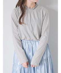 ehka sopo | シャーリング襟カットソー(Tシャツ/カットソー)