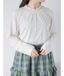 ehka sopo | シャーリング襟カットソー(Tシャツ/カットソー)