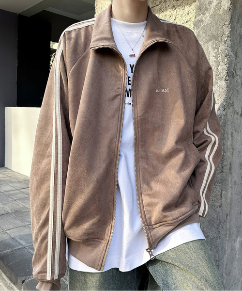 セール】【neos】ルーズシルエット フェイクスウェード ワンポイント