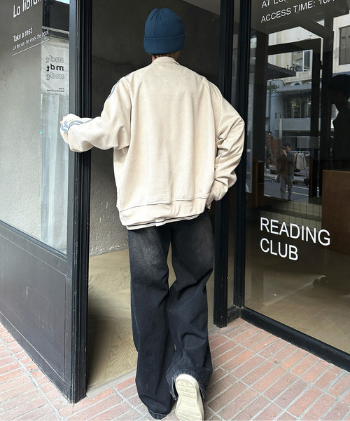 セール】【neos】ルーズシルエット フェイクスウェード ワンポイント