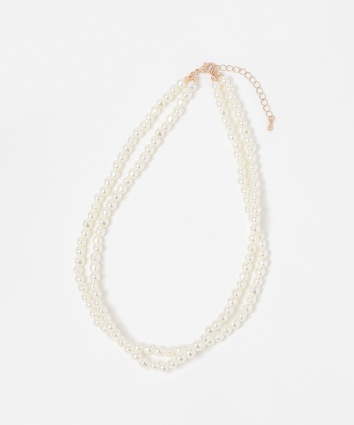 LAKOLE（ラコレ）の「2連パールネックレス / 250683（ネックレス・レディース・ホワイト・FREE）」の2枚目の写真