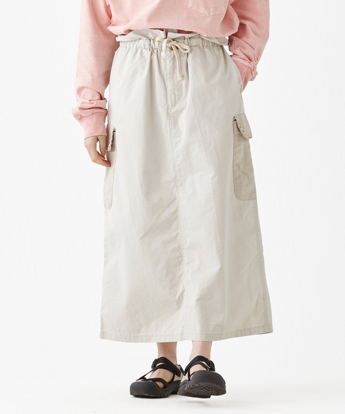 KRIFF MAYER Lady's Collection（クリフメイヤーレディースコレクション）の「クラフト刺繍カーゴスカート（スカート・レディース・チャコール/ベージュ/イエロー/ナチュラル/セージグリーン・MEDIUM/LARGE）」の7枚目の写真