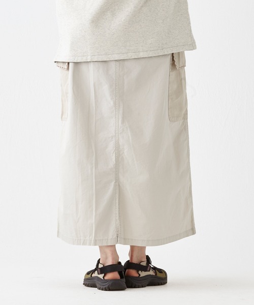 KRIFF MAYER Lady's Collection（クリフメイヤーレディースコレクション）の「クラフト刺繍カーゴスカート（スカート・レディース・チャコール/ベージュ/イエロー/ナチュラル/セージグリーン・MEDIUM/LARGE）」の12枚目の写真