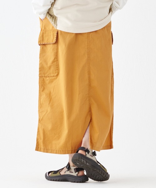 KRIFF MAYER Lady's Collection（クリフメイヤーレディースコレクション）の「クラフト刺繍カーゴスカート（スカート・レディース・チャコール/ベージュ/イエロー/ナチュラル/セージグリーン・MEDIUM/LARGE）」の19枚目の写真