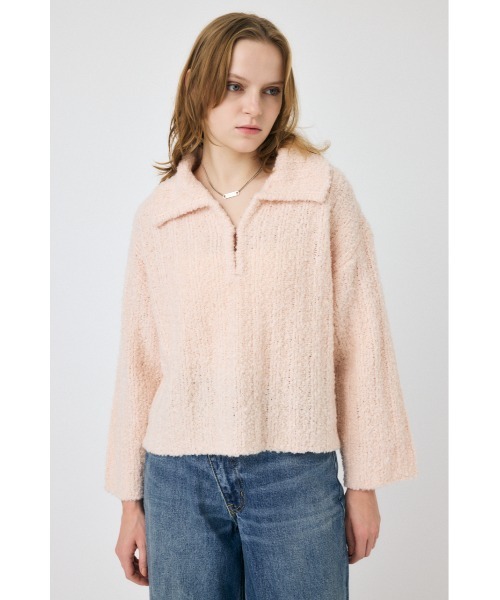 OPEN COLLAR ニット（ニット/セーター）｜MOUSSY（マウジー）