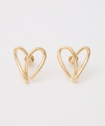 LINE HEART P/EARRING ライン ハート ピアス イヤリング