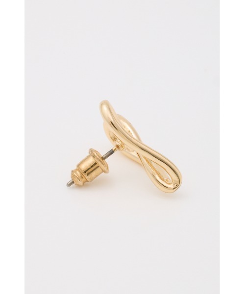 SLY（スライ）の「LINE HEART P/EARRING ライン ハート ピアス イヤリング（ピアス（両耳用）・レディース・シルバー/ゴールド・FREE）」の4枚目の写真