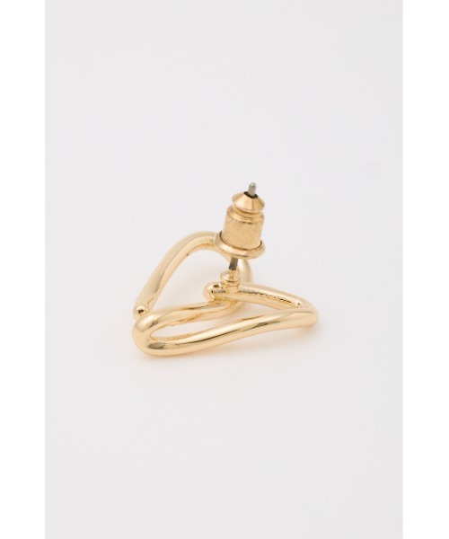 SLY（スライ）の「LINE HEART P/EARRING ライン ハート ピアス イヤリング（ピアス（両耳用）・レディース・シルバー/ゴールド・FREE）」の3枚目の写真