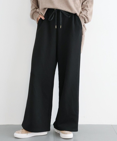 BARNYARDSTORM（バンヤードストーム）の「BARNYARDSTORM /  裏起毛ソフトパンツ（スウェットパンツ・レディース・ブラック/ブラウン/グレー・FREE）」の2枚目の写真