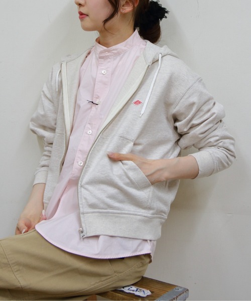 DANTON（ダントン）の「DANTON/ダントン　ジップフーディ　 ZIP HOODIE　DT-C0411 CIN　（ウィメンズ）（パーカー・レディース・チャコールグレー/トップグレー/ナチュラル/ダークブルー・38）」の22枚目の写真