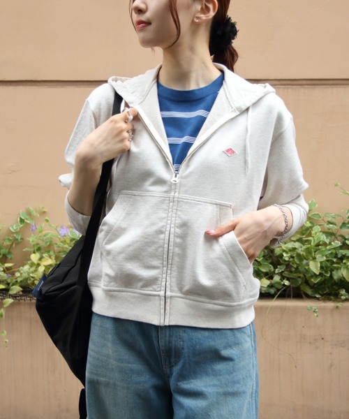 DANTON（ダントン）の「DANTON/ダントン　ジップフーディ　 ZIP HOODIE　DT-C0411 CIN　（ウィメンズ）（パーカー・レディース・チャコールグレー/トップグレー/ナチュラル/ダークブルー・38）」の14枚目の写真