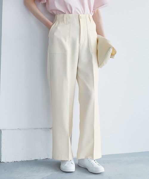 【極美品】ROPE　ロペ　グレー　イタリア生地　パンツ スーツ 　総裏　日本製 楽天市場】レディスパンツ(リネンサロペット)／かぐれ（kagure