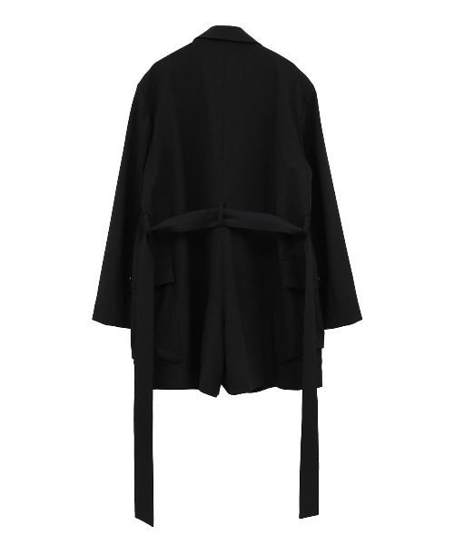 CLANE(クラネ)の「CLANE/クラネ/MILITARY SHORT ALL IN ONE(つなぎ/オールインワン・レディース・ブラック/アイボリー・1)」の21枚目の写真