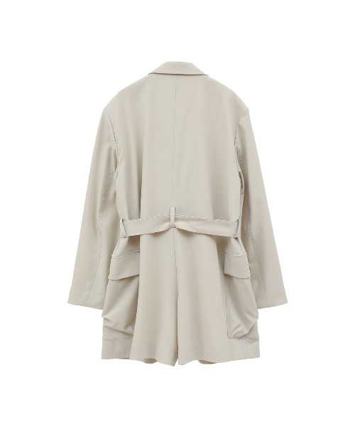 CLANE(クラネ)の「CLANE/クラネ/MILITARY SHORT ALL IN ONE(つなぎ/オールインワン・レディース・ブラック/アイボリー・1)」の15枚目の写真