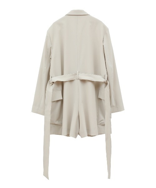 CLANE(クラネ)の「CLANE/クラネ/MILITARY SHORT ALL IN ONE(つなぎ/オールインワン・レディース・ブラック/アイボリー・1)」の13枚目の写真