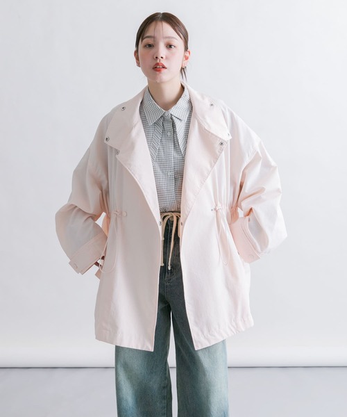 KBF(ケイビーエフ)の「チェックレイヤードBIGシャツ(シャツ/ブラウス・レディース・オフホワイト/ネイビー/アイボリー・ONE)」の9枚目の写真