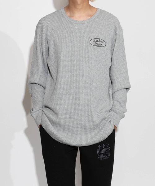 RUDIE'S(ルーディーズ)の「F.D.S. -WAFFLE LS TEE(Tシャツ/カットソー・メンズ・グレー/ブラック・L/XL/M)」の2枚目の写真