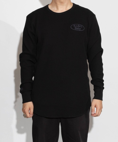 RUDIE'S(ルーディーズ)の「F.D.S. -WAFFLE LS TEE(Tシャツ/カットソー・メンズ・グレー/ブラック・L/XL/M)」の1枚目の写真