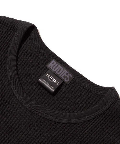 RUDIE'S(ルーディーズ)の「F.D.S. -WAFFLE LS TEE(Tシャツ/カットソー・メンズ・グレー/ブラック・L/XL/M)」の5枚目の写真