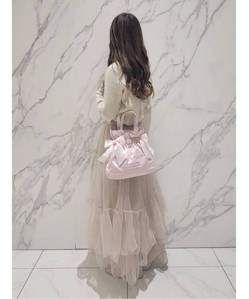 MaisondeFLEUREチュールローズダブルリボン2way Maison de FLEUR｜ダブルリボン2Wayトートバッグ | Rakuten