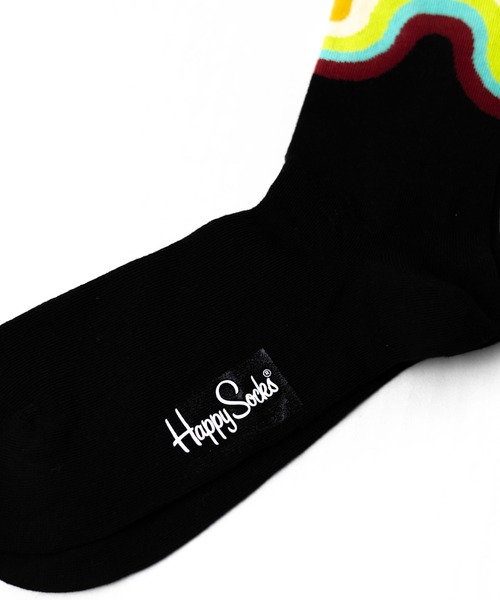 Happy Socks(ハッピーソックス)の「【66】【HAPPY SOCKS】WAVEデザインソックス(ソックス/靴下・メンズ・ブラック/その他・MEDIUM/SMALL)」の6枚目の写真