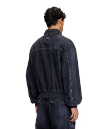 【diesel ディーゼル】D-KURZ デニムジャケット D-KURZ Jacket in batavia-weave denim｜ブラック｜ウィメンズ｜DIESEL