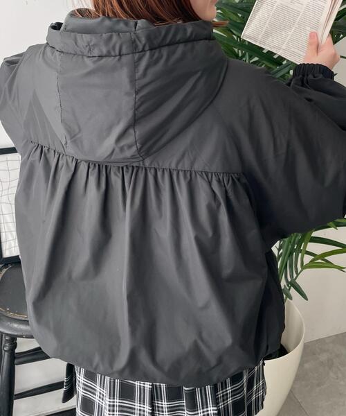 WEGO（ウィゴー）の「WEGO/リボンフードブルゾン（ブルゾン・レディース・ホワイト/ブラック・FREE）」の11枚目の写真