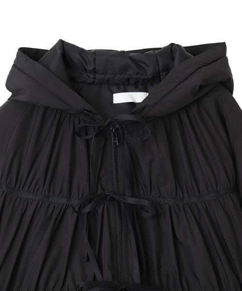 WEGO（ウィゴー）の「WEGO/リボンフードブルゾン（ブルゾン・レディース・ホワイト/ブラック・FREE）」の6枚目の写真