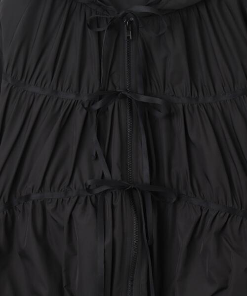 WEGO（ウィゴー）の「WEGO/リボンフードブルゾン（ブルゾン・レディース・ホワイト/ブラック・FREE）」の5枚目の写真