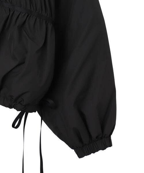 WEGO（ウィゴー）の「WEGO/リボンフードブルゾン（ブルゾン・レディース・ホワイト/ブラック・FREE）」の4枚目の写真