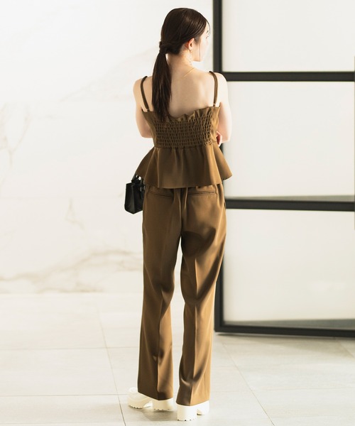 CELEN（セレン）の「【洗える/セットアップ対応/セレモニー】2WAYペプラムキャミソールビスチェ 単品（スーツベスト・レディース・ブラック/ネイビー/ブラウン/グレー系その他・LT/MT/L/M/ST/S）」の11枚目の写真