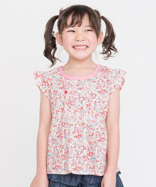 RAGMART（ラグマート）の「フレンチスリーブブラウス（シャツ/ブラウス・キッズ・ピンク/ネイビー/パープル・100cm/110cm/120cm/130cm）」の3枚目の写真