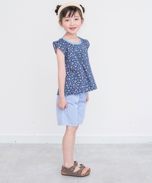 RAGMART（ラグマート）の「フレンチスリーブブラウス（シャツ/ブラウス・キッズ・ピンク/ネイビー/パープル・100cm/110cm/120cm/130cm）」の5枚目の写真