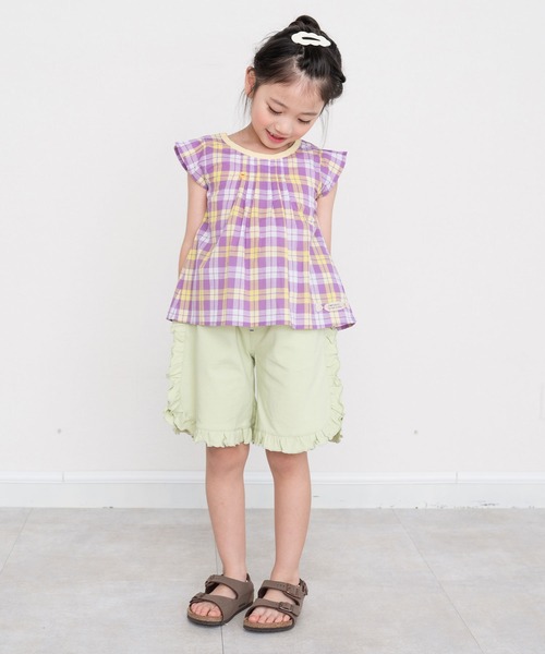 RAGMART（ラグマート）の「フレンチスリーブブラウス（シャツ/ブラウス・キッズ・ピンク/ネイビー/パープル・100cm/110cm/120cm/130cm）」の7枚目の写真