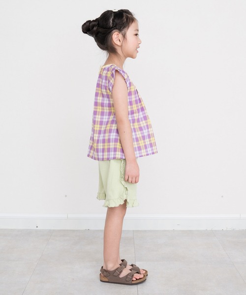 RAGMART（ラグマート）の「フレンチスリーブブラウス（シャツ/ブラウス・キッズ・ピンク/ネイビー/パープル・100cm/110cm/120cm/130cm）」の8枚目の写真