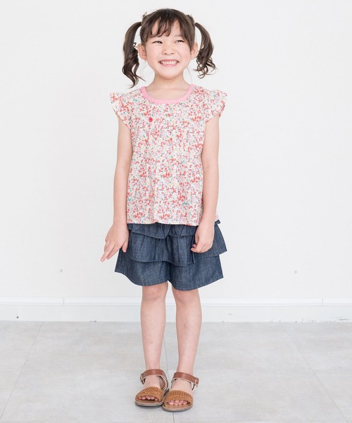 RAGMART（ラグマート）の「フレンチスリーブブラウス（シャツ/ブラウス・キッズ・ピンク/ネイビー/パープル・100cm/110cm/120cm/130cm）」の10枚目の写真