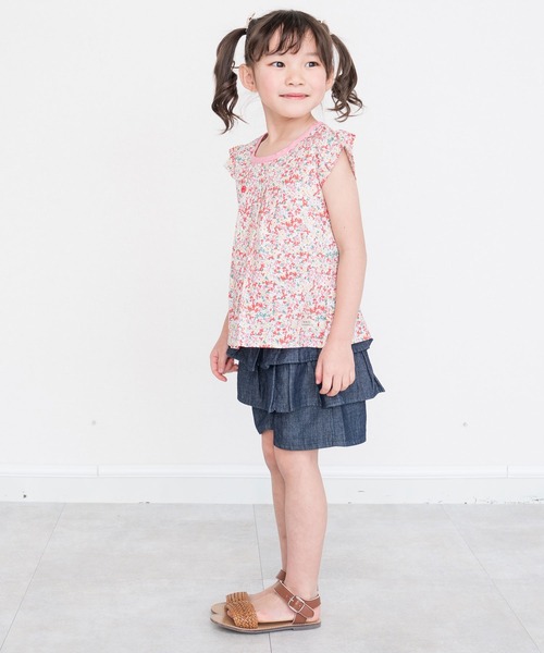 RAGMART（ラグマート）の「フレンチスリーブブラウス（シャツ/ブラウス・キッズ・ピンク/ネイビー/パープル・100cm/110cm/120cm/130cm）」の11枚目の写真