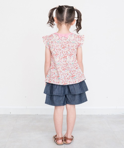 RAGMART（ラグマート）の「フレンチスリーブブラウス（シャツ/ブラウス・キッズ・ピンク/ネイビー/パープル・100cm/110cm/120cm/130cm）」の12枚目の写真