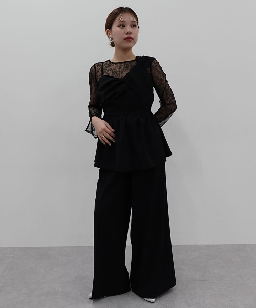 【コンビニ受取対応商品】 セール】【結婚式・パーティードレス】アシメカッティング風 スーツ・フォーマル・ドレス