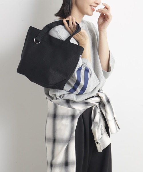 FOUND GOOD（ファウンドグッド）の「キャンバスミニトート（トートバッグ・レディース・グレー系/ブラック/アイボリー/ブラウン系・FREE）」の6枚目の写真